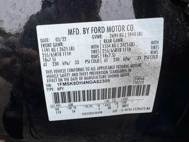 2022 FORD EXPLORER XLT  