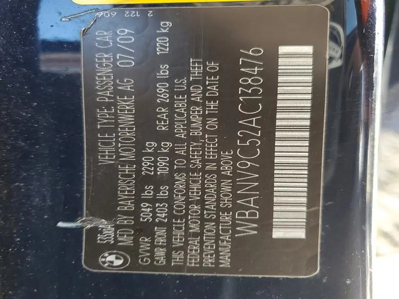2010 BMW 535 XI  