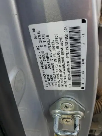 2010 HONDA ACCORD LXP