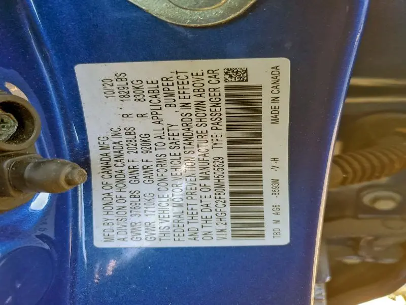 2021 HONDA CIVIC SPORT  