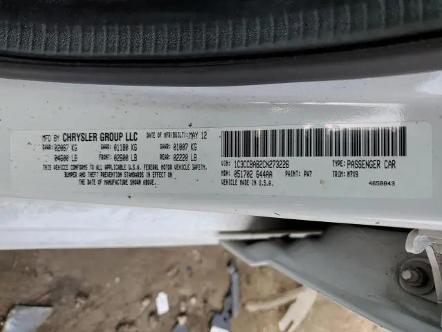 2012 CHRYSLER 200 LX  