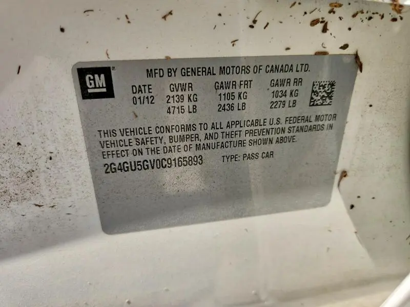 2012 BUICK REGAL PREMIUM  