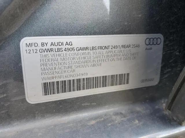 2013 AUDI A4 PREMIUM PLUS  
