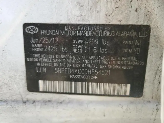 2013 HYUNDAI SONATA GLS  