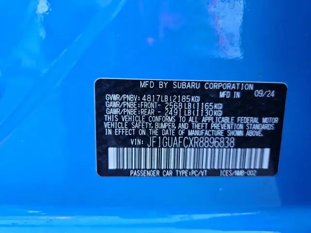 2024 SUBARU IMPREZA SPORT  