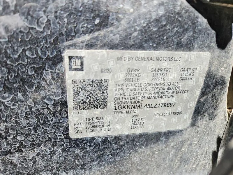 2020 GMC ACADIA SLT  