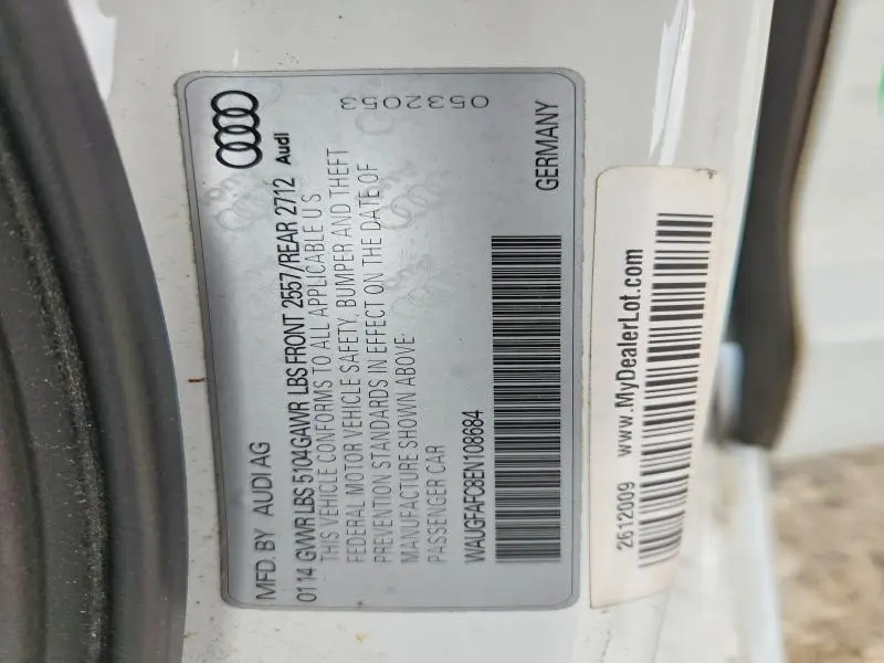 2014 AUDI A6 PREMIUM PLUS  