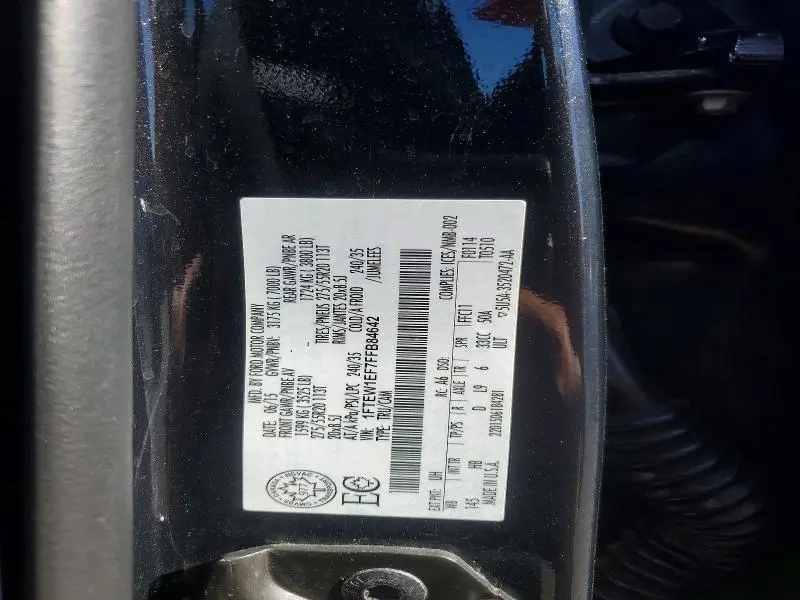2015 FORD F150 SUPERCREW  