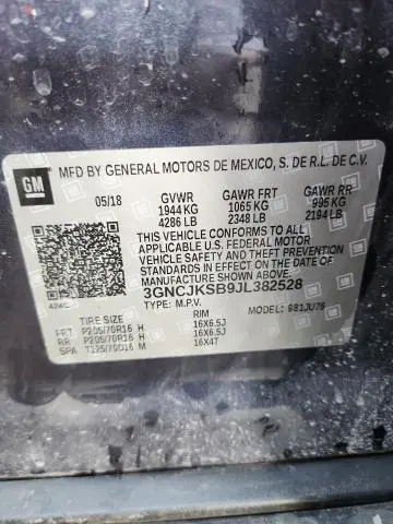 2018 CHEVROLET TRAX LS  