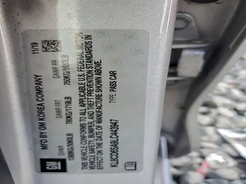 2020 CHEVROLET SPARK 1LT  