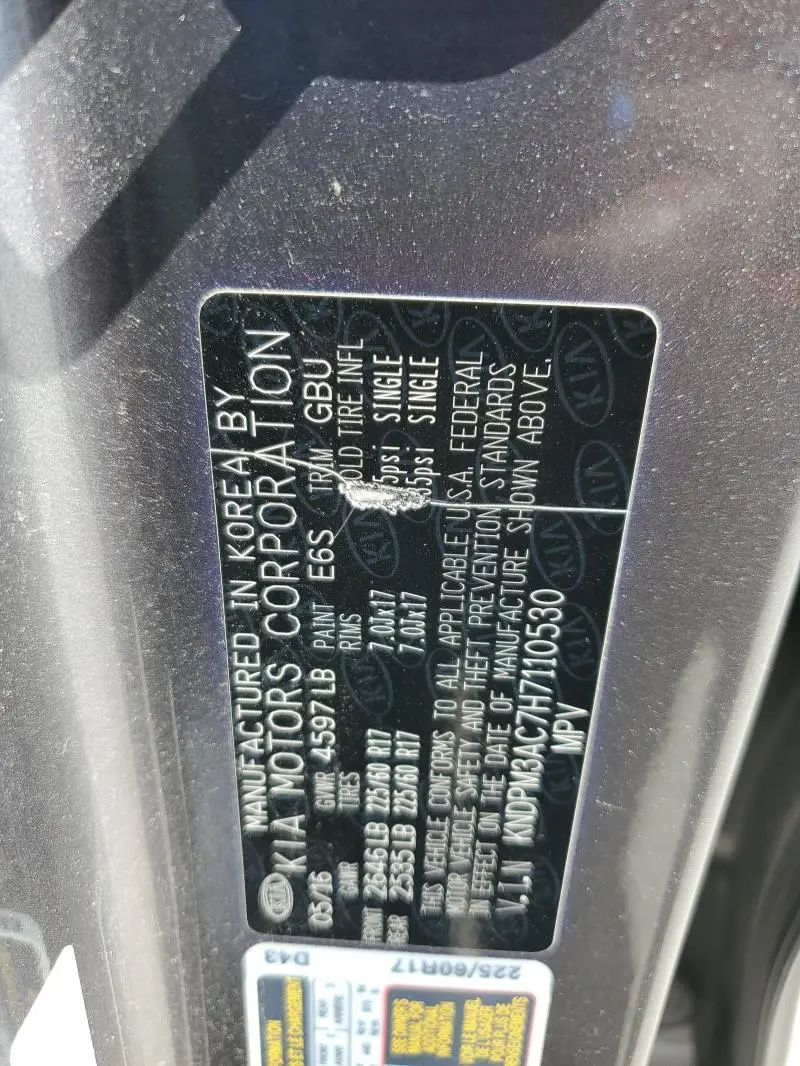 2017 KIA SPORTAGE LX  