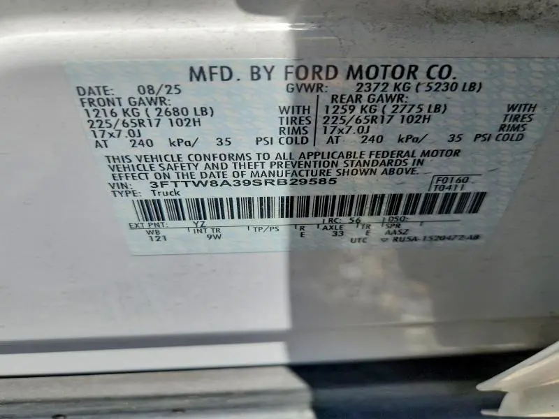 2025 FORD MAVERICK XL  