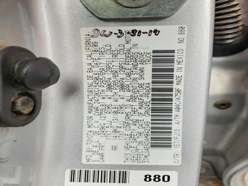 2010 TOYOTA TACOMA V6  