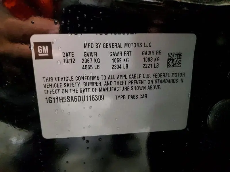 2013 CHEVROLET MALIBU LTZ  