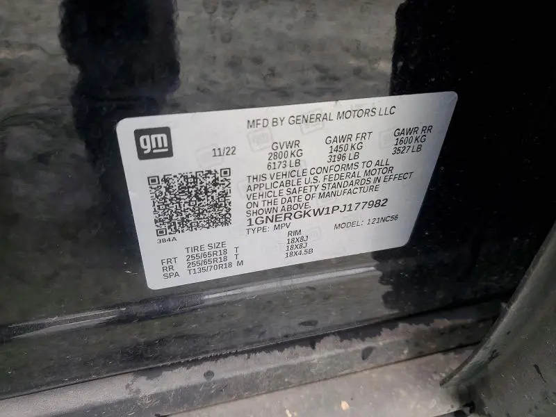 2023 CHEVROLET TRAVERSE LT  