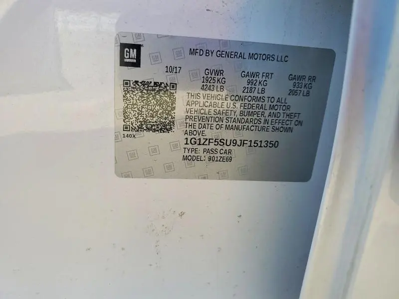 2018 CHEVROLET MALIBU HYBRID  