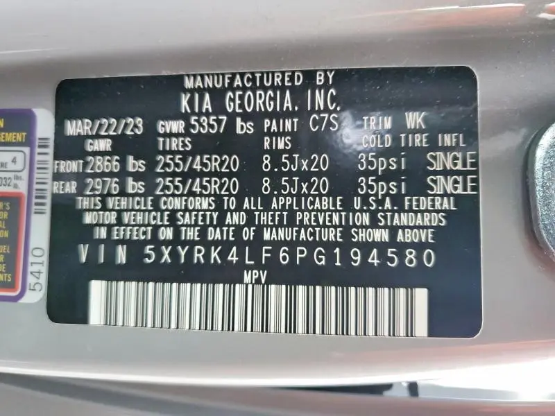 2023 KIA SORENTO SX  