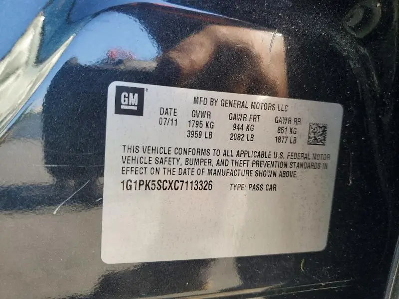 2012 CHEVROLET CRUZE ECO  