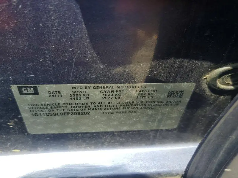 2014 CHEVROLET MALIBU 1LT  