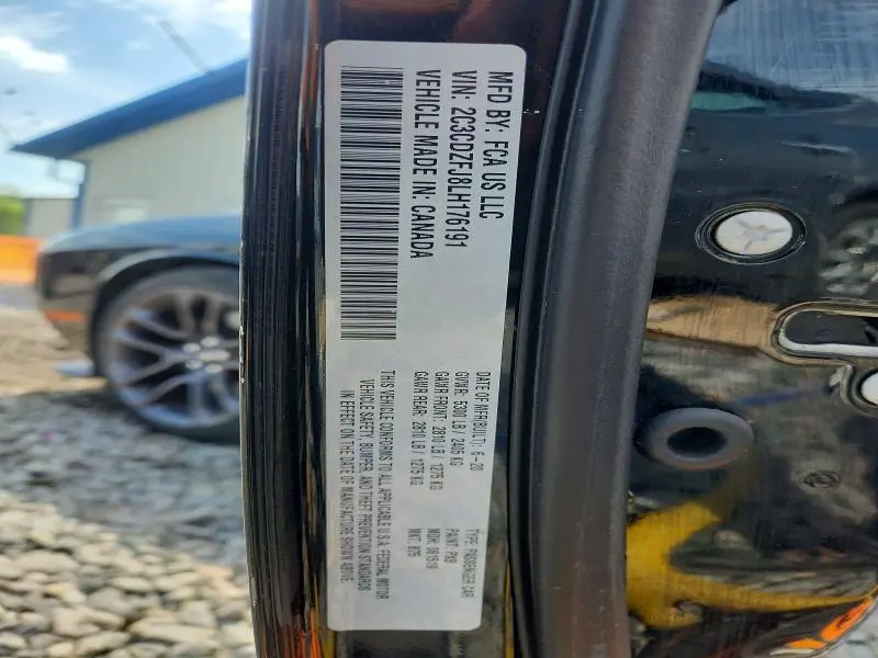 2020 DODGE CHALLENGER R  