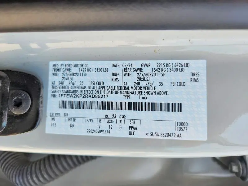 2024 FORD F150 STX  
