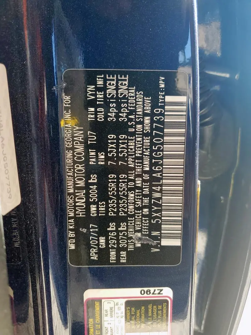 2018 HYUNDAI SANTA FE SPORT   