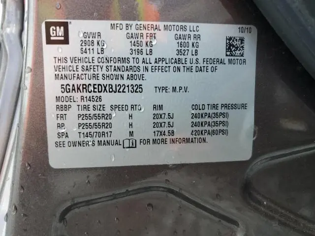 2011 BUICK ENCLAVE CXL  