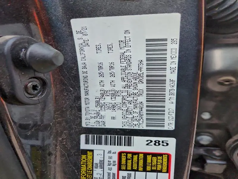 2021 TOYOTA TACOMA DOUBLE CAB  