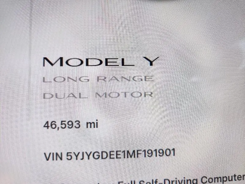 2021 TESLA MODEL Y   
