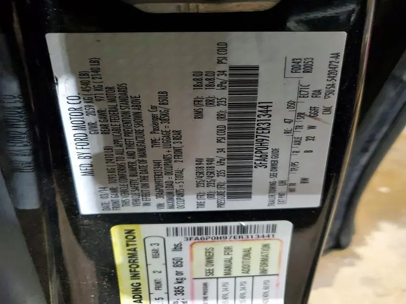 2014 FORD FUSION SE  