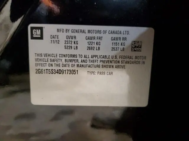 2013 CADILLAC XTS PREMIUM COLLECTION  