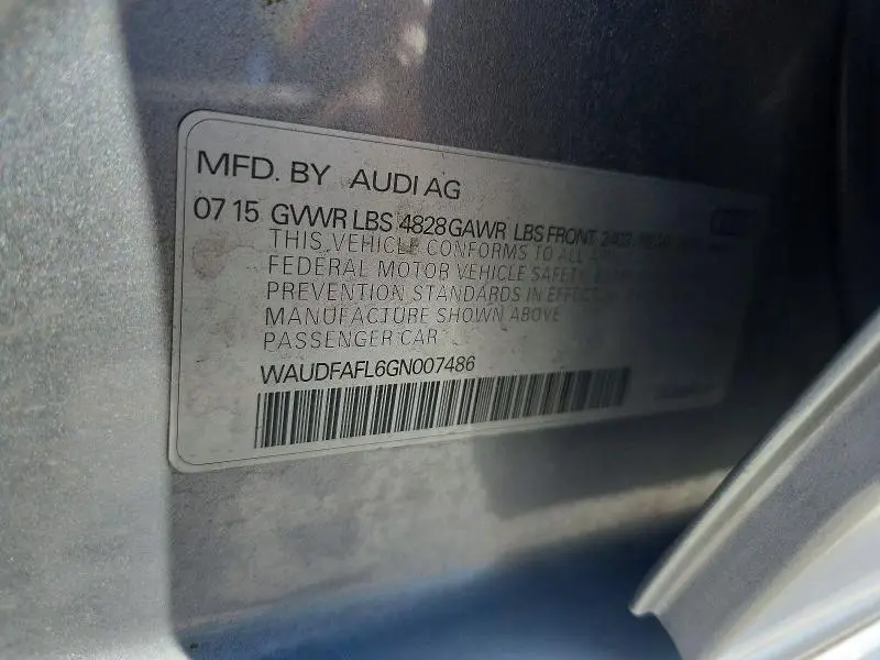2016 AUDI A4 PREMIUM S-LINE  