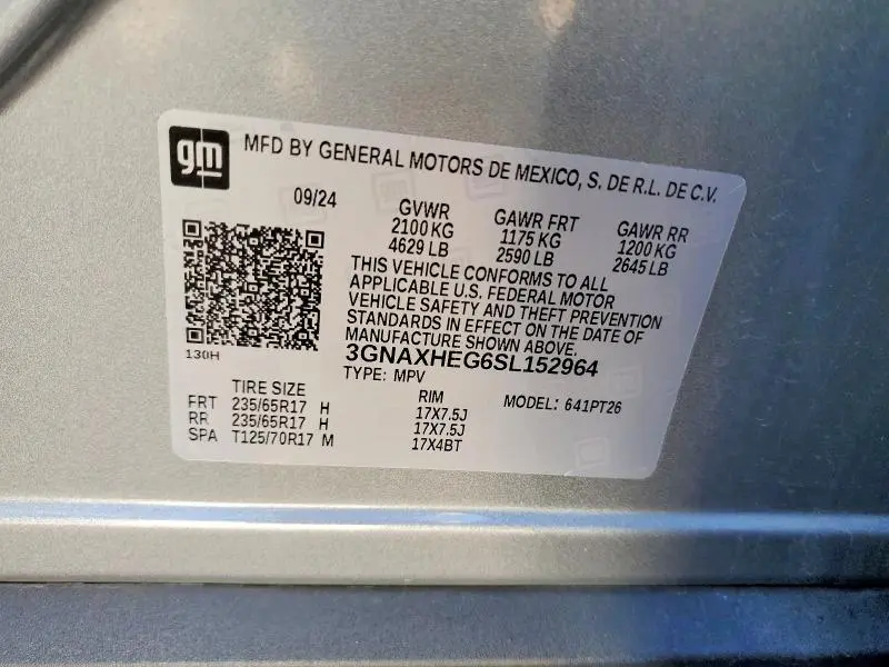 2025 CHEVROLET EQUINOX LT  