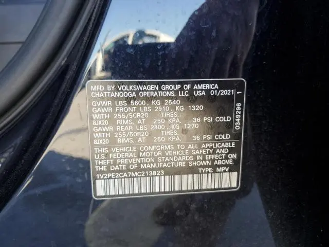 2021 VOLKSWAGEN ATLAS CROSS SPORT SE  