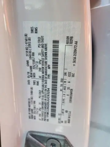 2018 FORD ESCAPE SE  
