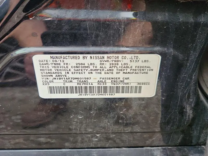 2013 INFINITI M37 X  