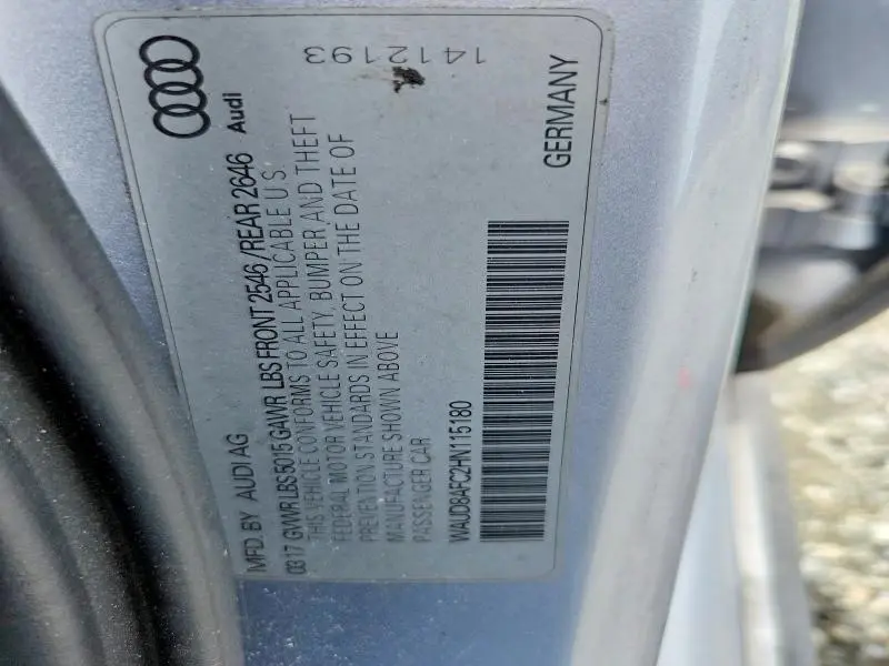 2017 AUDI A6 PREMIUM PLUS  