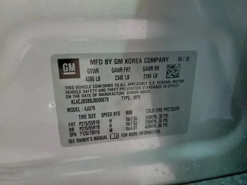 2018 BUICK ENCORE PREFERRED II  