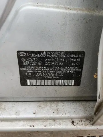2015 HYUNDAI SONATA SE  