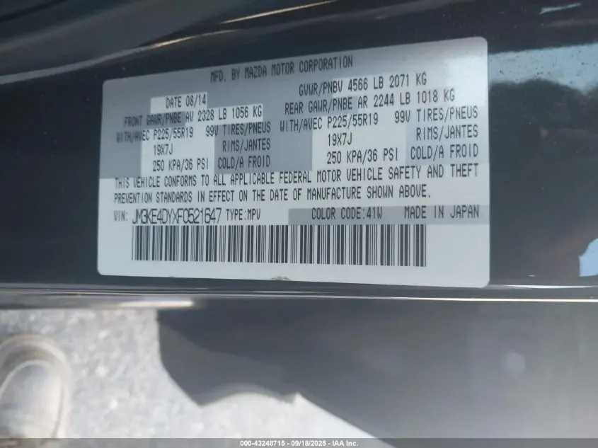 2015 MAZDA CX-5 GRAND TOURING