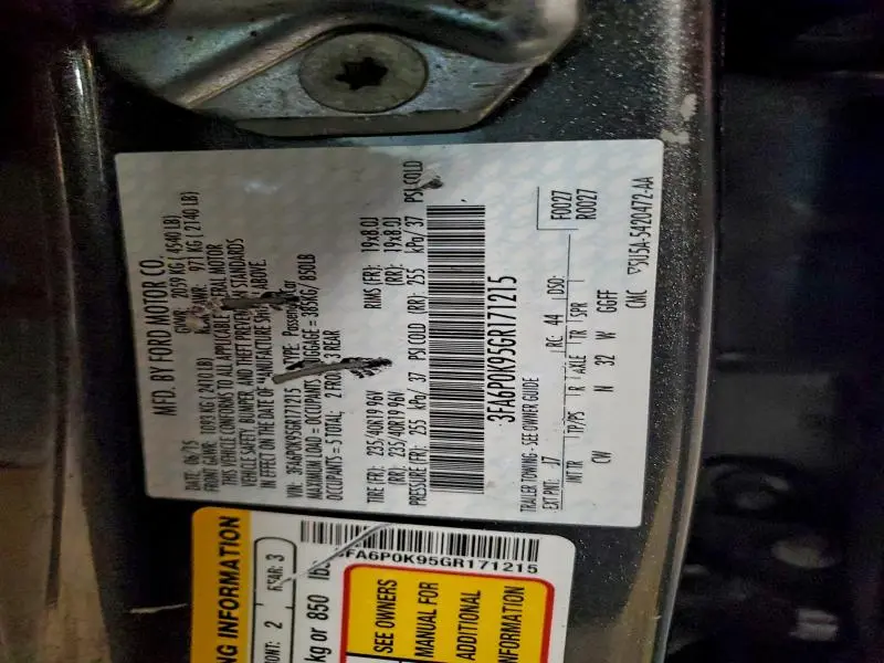 2016 FORD FUSION TITANIUM  