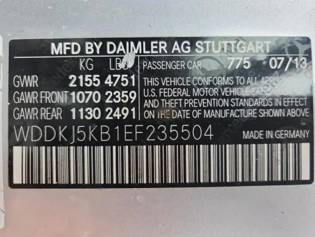 2014 MERCEDES-BENZ E 350  