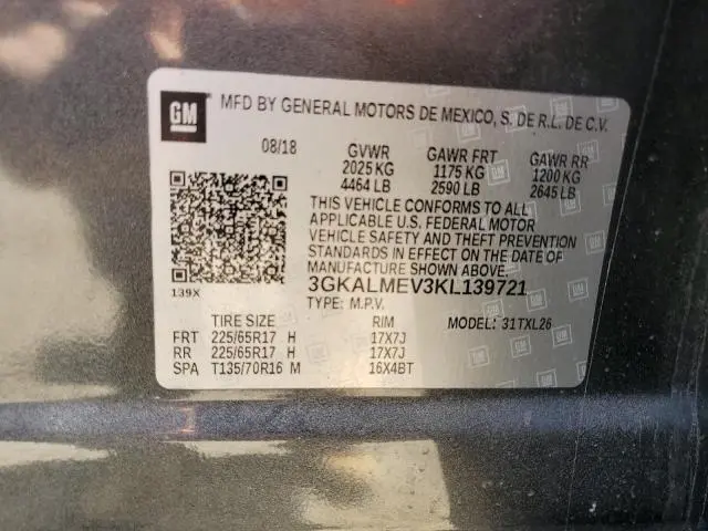 2019 GMC TERRAIN SLE  