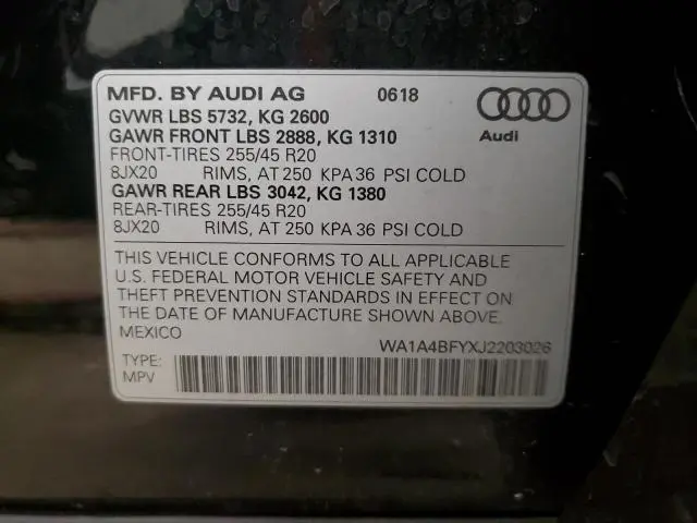 2018 AUDI SQ5 PREMIUM PLUS  
