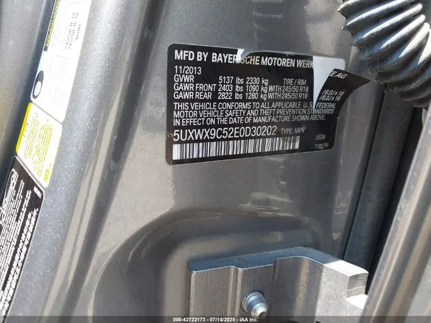 2014 BMW X3 XDRIVE28I