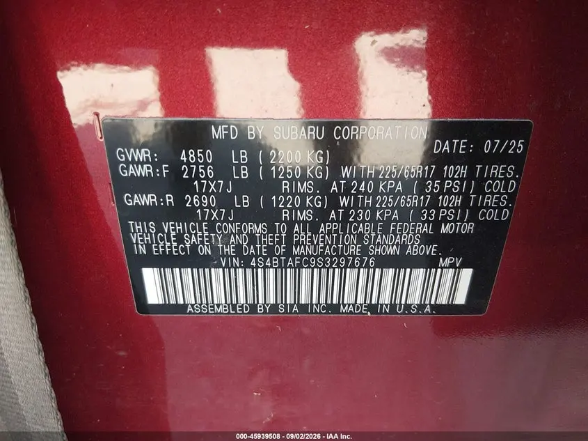 2025 SUBARU OUTBACK PREMIUM