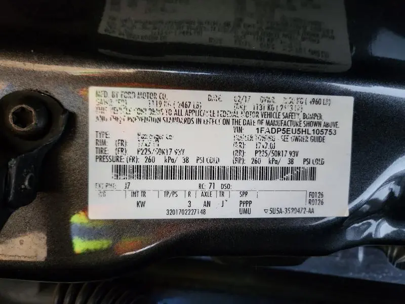 2017 FORD C-MAX SE  