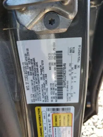 2017 FORD FUSION SE HYBRID  