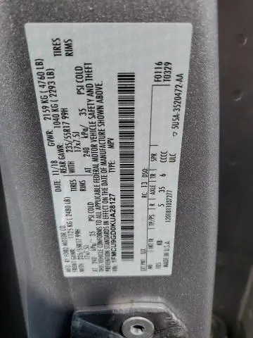 2019 FORD ESCAPE SE  