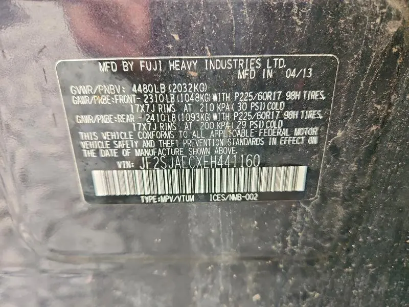 2014 SUBARU FORESTER 2.5I PREMIUM  
